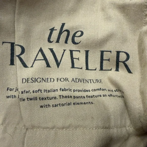 Banana Republic Men’s The Traveler Slim Fit 31 x 32 - khaki tan - Picture 4 of 9